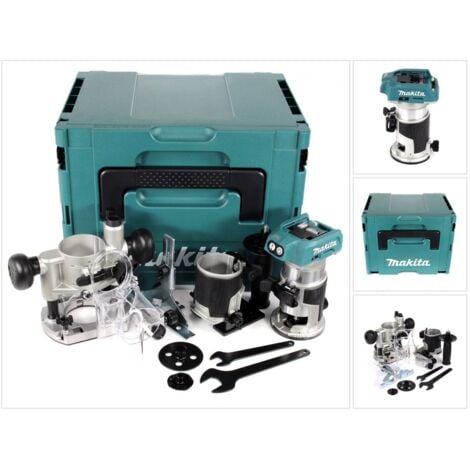 Affleureuse sans fil 18V Li-Ion BL (Machine seule) sans base déportée - MAKITA DRT50ZJX2