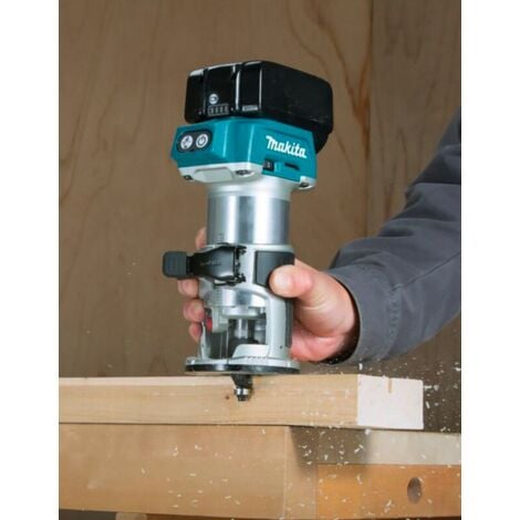 Affleureuse sans fil 18V Li-Ion BL (Machine seule) sans base déportée - MAKITA DRT50ZJX2