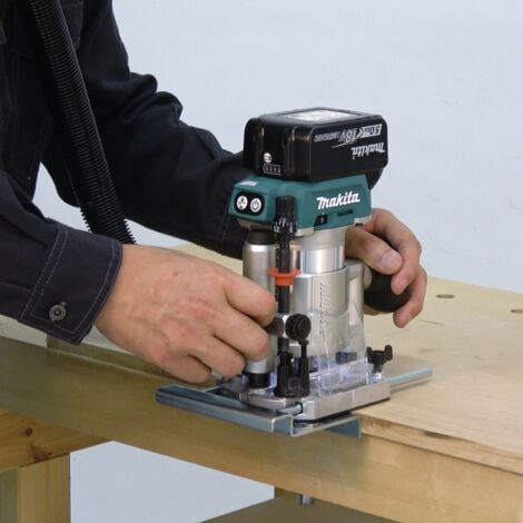 Affleureuse sans fil 18V Li-Ion BL (Machine seule) sans base déportée - MAKITA DRT50ZJX2