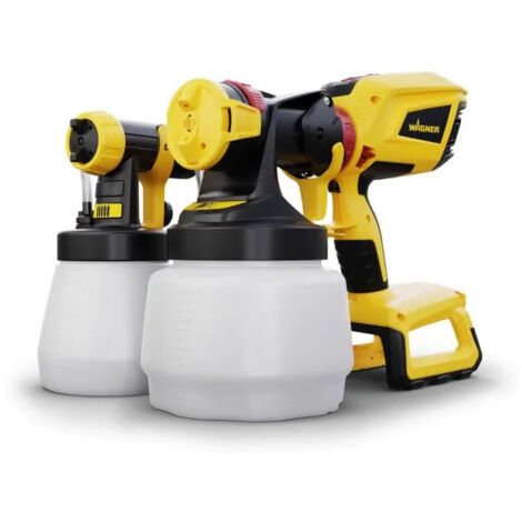 Wagner – Pulvérisateur à peinture sans fil 18V – Débit réglable 0-500 ml/min – Technologie HVLP – Capacité godet 1300 ml – 2420174