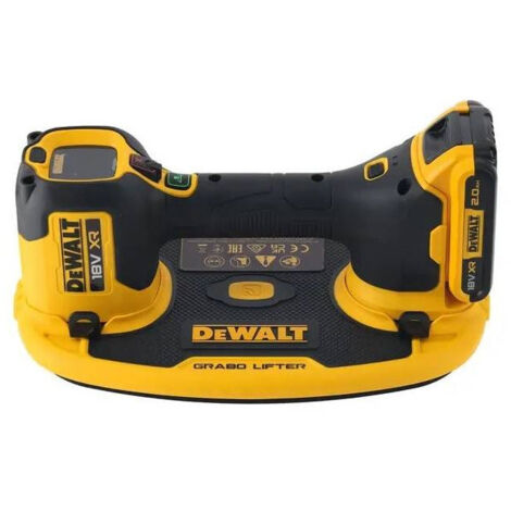 Ventouse Grabo XR 18V Solo – Capacité de levage 120 kg – Compatible batteries Dewalt XR18V – DCE590NXJ