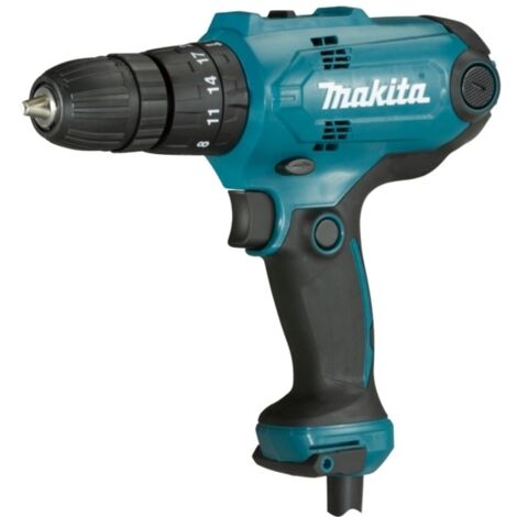 Makita – Perceuse à percussion 320 W – Vitesse variable 0-1500 tr/min – Couple max 56 Nm – Capacité perçage 10 mm – HP0300