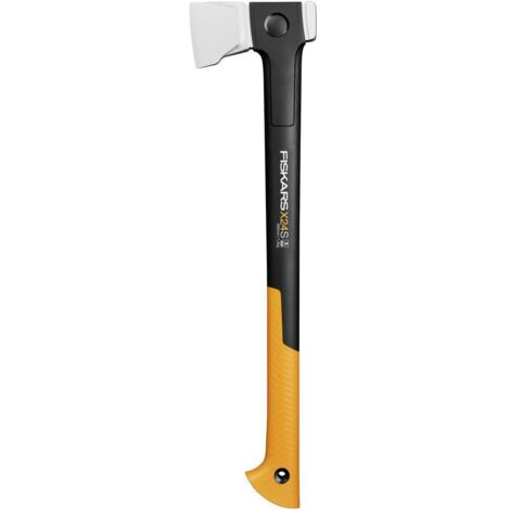 Fiskars – Hache 600 mm 1069105 – Poids 1260 g, tête 864 g – Acier forgé pour fente efficace – Design ergonomique pour impact puissant