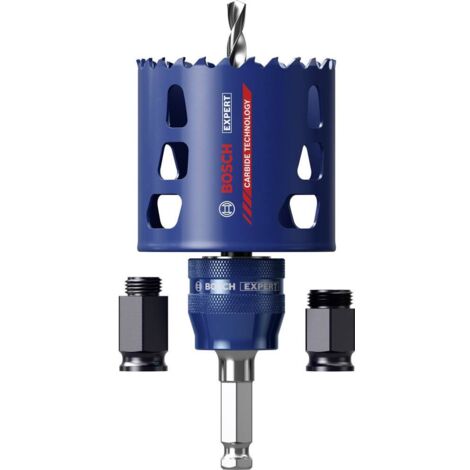 Bosch – Scie trépan 68 mm – 2608900450 – Profondeur de coupe 60 mm – Pour bois dur et métal – Technologie Carbide pour longévité