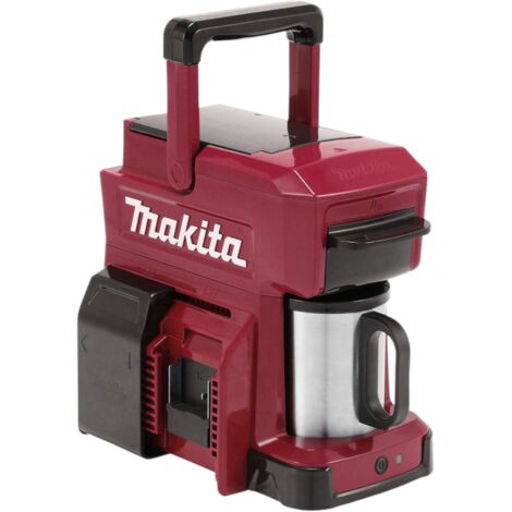 Makita – Machine à café 18V/12V Li-Ion pour dosettes souples – Réservoir 240 ml – Poignée de transport – DCM501ZAR