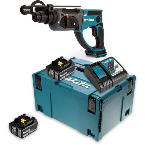 Perforateur burineur SDS-Plus 2J 18V LXT (2x3,0 Ah) en MAKPAC - MAKITA DHR202RFJ