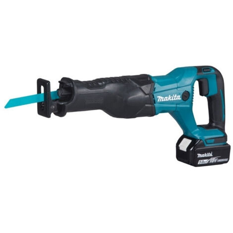 Makita – Scie sabre 18V DJR186RTE – 2 batteries 5Ah – Moteur Brushless – Technologie XPT pour usage intensif – Capacité de coupe 255mm