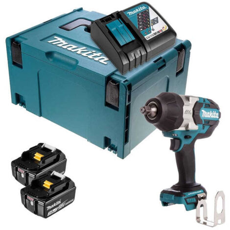 Makita – Boulonneuse à chocs 18V 1000Nm avec 2 batteries 3,0Ah – Moteur sans charbon pour usage intensif – Coffret MAKPAC – DTW1002RFJ