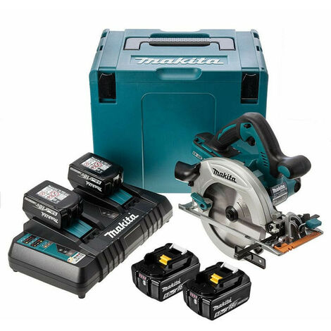 Scie circulaire MAKITA DHS710PT4J 36V LXT Ø190 mm - 4 batteries, chargeur inclus, MAKPAC