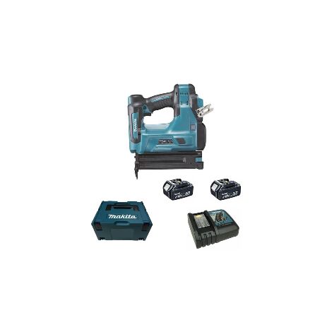 Makita – Cloueur à minibrads 18V avec 2 batteries 5,0Ah – Nez ultra mince 3mm pour espaces réduits – Coffret Makpac – DBN500RTJ