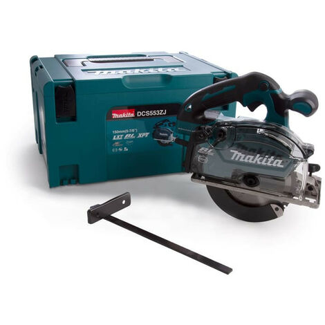 Makita – Scie circulaire à métaux 18V LXT BL Ø 150 mm – Moteur Brushless – Technologie XPT – Coupe précise dans divers métaux – DCS553ZJ