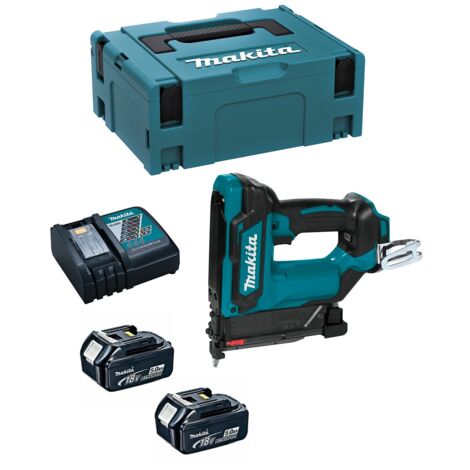 Makita – Cloueuse 23 ga 18V DPT353RTJ avec 2 batteries 5.0Ah – Longueur clou 15-35mm – Moteur sans fil pour fixation précise – Coffret MAKPAC - DC18RC