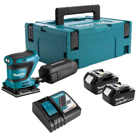 Ponceuse vibrante 18V LXT 112x102 mm (2x5,0 Ah) en coffret MAKPAC - MAKITA DBO480RTJ