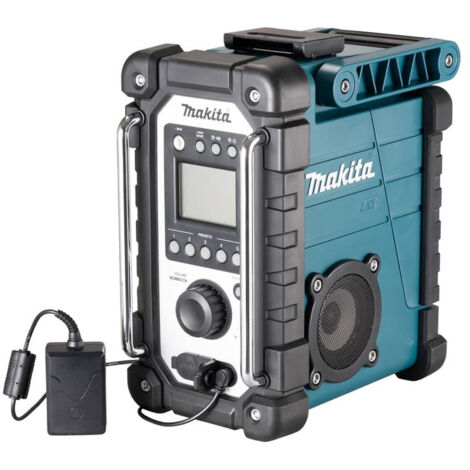 Makita – Radio de chantier 14,4V à 18V – Alimentation secteur et batterie – Étanche IP64 – 2 haut-parleurs stéréo – DMR116