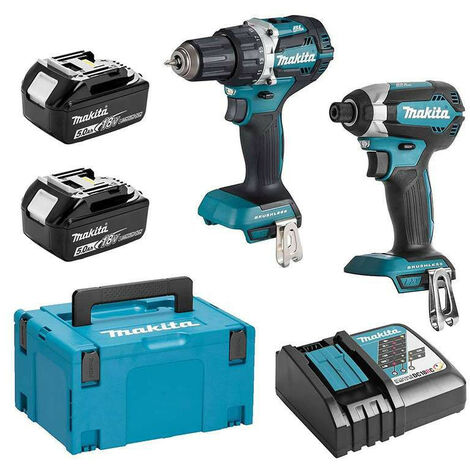 Combopack 2 outils 18V (DTD153 + DDF484) (2x5,0 Ah) - MAKITA DLX2189TJ