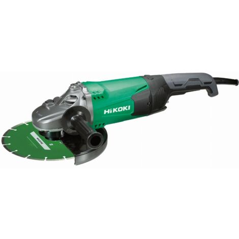 Hikoki – Meuleuse d'angle 230 mm 2200 W – Moteur résistant aux surcharges – Pour meulage et tronçonnage acier, inox, brique – Coffret inclus - G23SW2WWZ