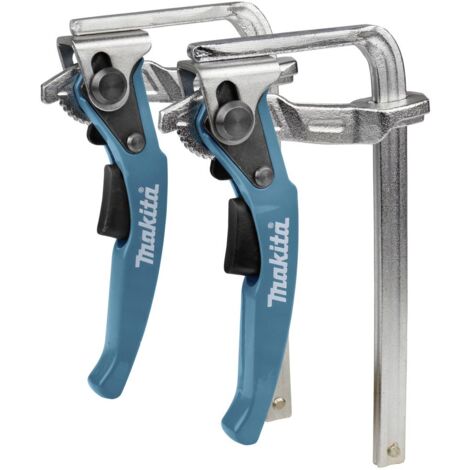 Makita – Serre-joint rapide pour rail de guidage – Capacité de serrage 140 mm – Profondeur 70 mm – Construction métal durable – 1998266