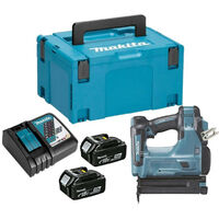 Makita – Cloueur à minibrads 18V Li-Ion avec 2 batteries 4.0Ah – Enfoncement jusqu'à 50mm – Coffret Makpac pour rangement pratique - DBN500RMJ