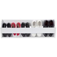 Richmond Shoe Rack + Storage Organiser // Wall-Mounted // White Wood