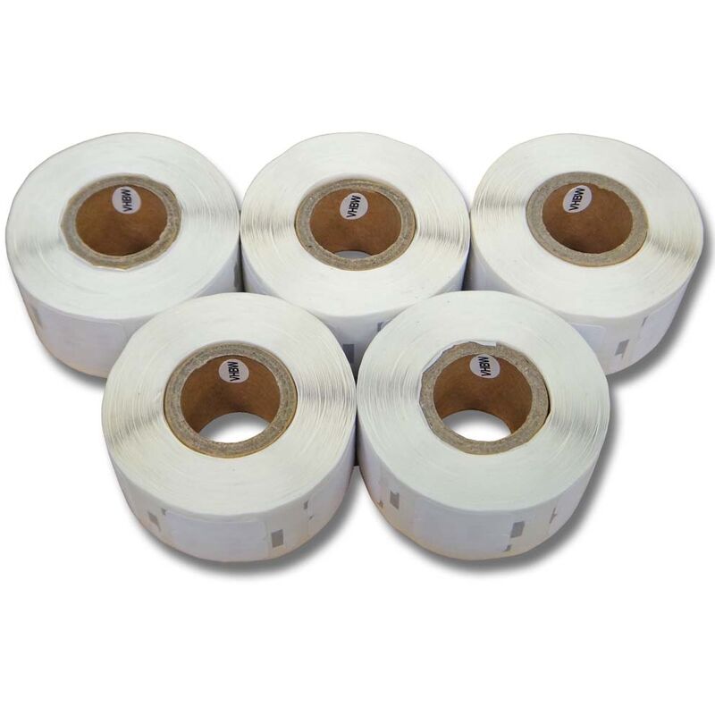 vhbw Set 5x Label Roll 12mm x 24mm (1000 Label) compatible with Seiko ...