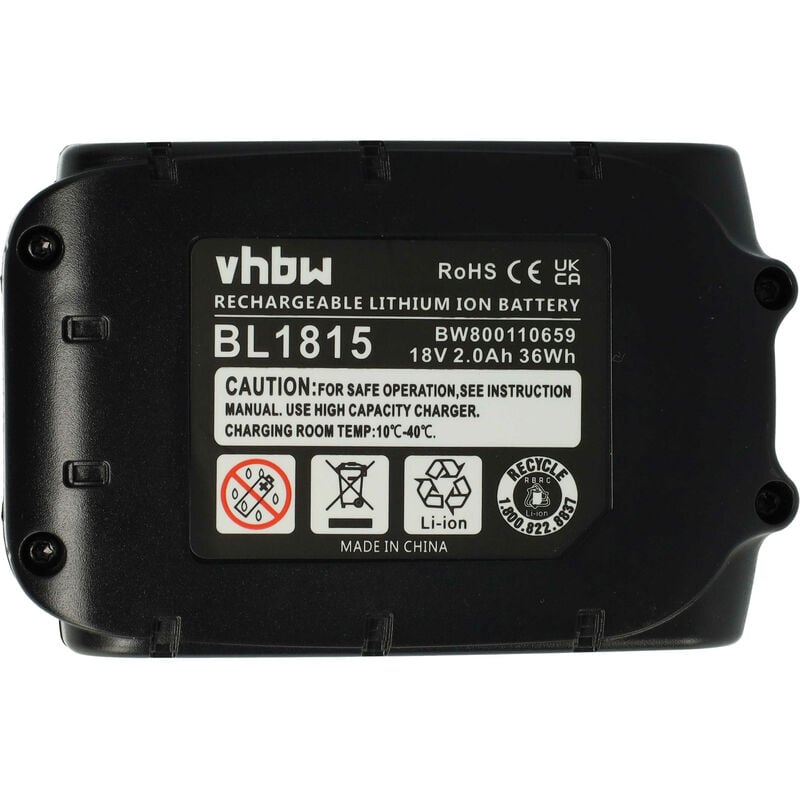vhbw Battery compatible with Makita TM50DRF, TD147DZ, TD251DZ