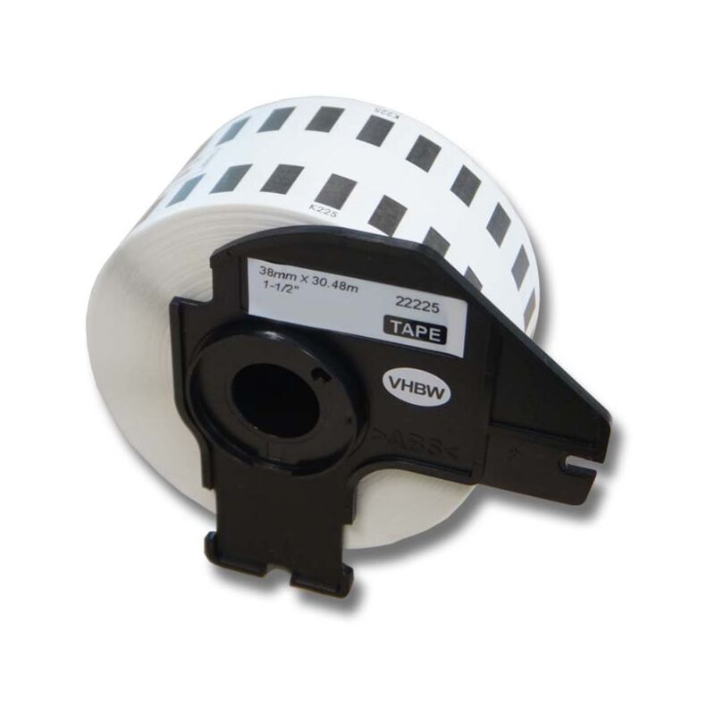 vhbw Label Roll 38mm x 30.48m (1 Label) compatible with Brother PT QL