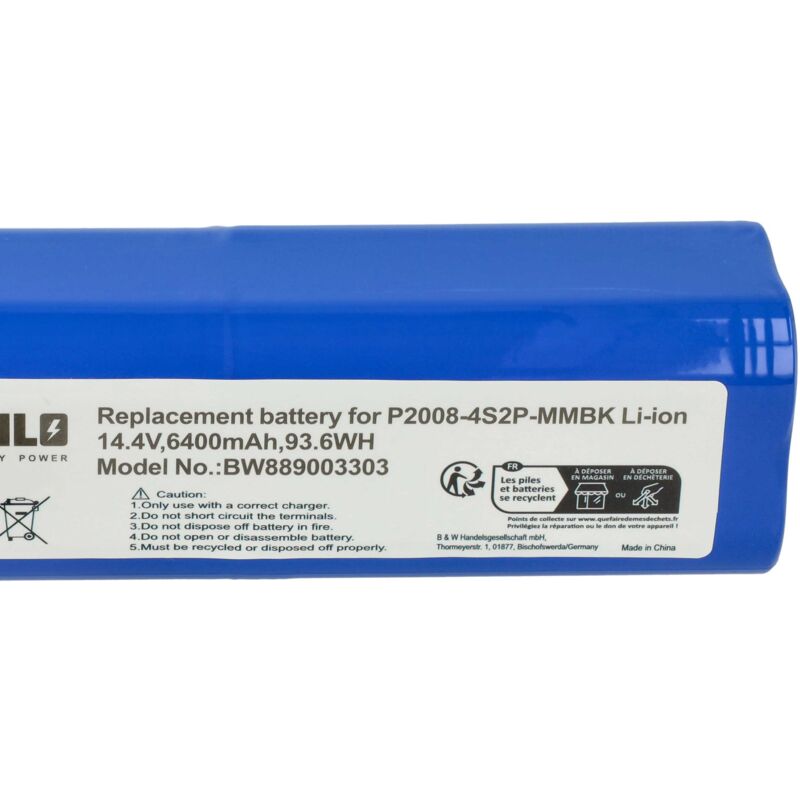 Batteria 14.4V 5200mAh Per Dreame D10s, L10s, D9 Pro, W10 E Altri – Sostituisce P2008-4S2P-MMBK - 2