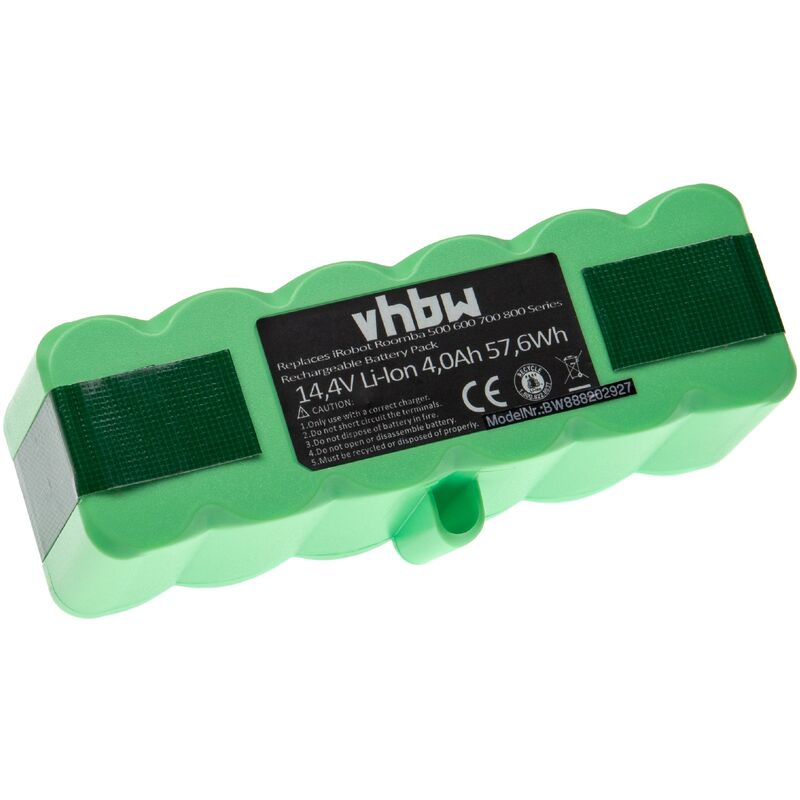 Vhbw batterie Ni-MH 4500mAh (14.4V) compatible avec iRobot Roomba