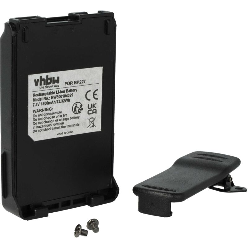 Batteria Compatibile Sony UWP-D26/D21/D27/D25/D22 - 1500mAh, 3.2V, Li-Ion, Con Presa USB-C, Per Radiomicrofoni