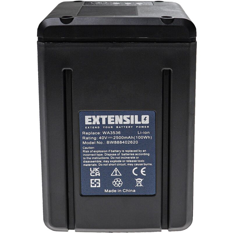 EXTENSILO Battery compatible with Worx WG168 WG168E WG291 WG268