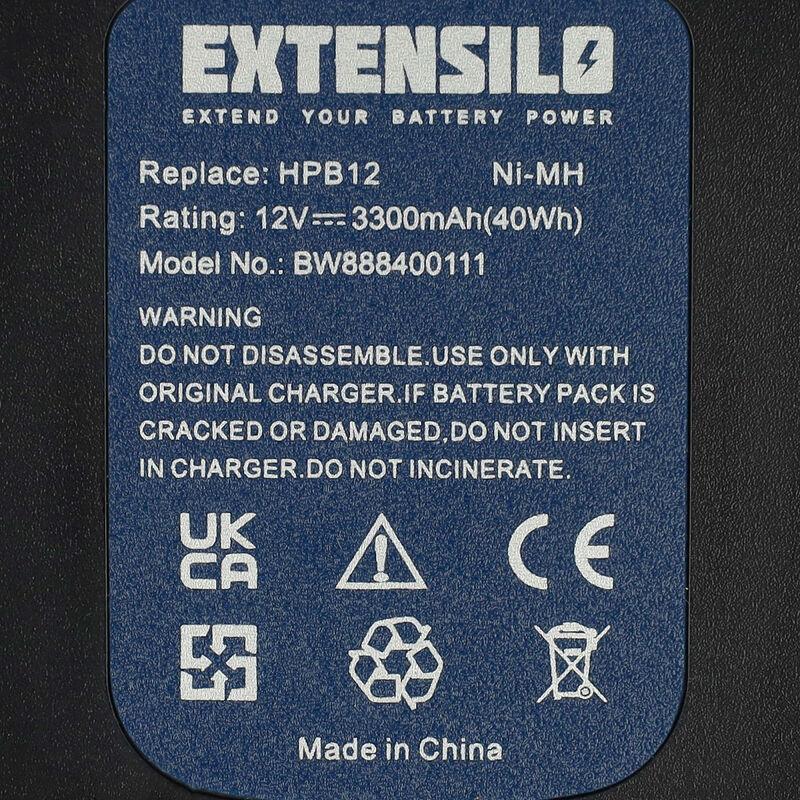 2 Pack Upgraded for Black and Decker 12V 4.8Ah Replacement HPB12 Ni-MH Battery | A1712 FS120B FSB12 HPB12 A12 A12-XJ A12EX FS120B Battery