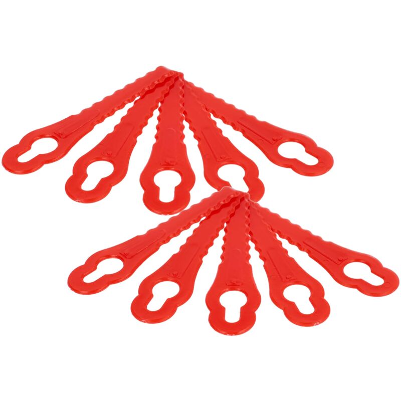 Vhbw 50x Vervangingsmessen Voor Grizzly 91094326 Robotgrasmaaier - Rode Polyamide Snijbladen