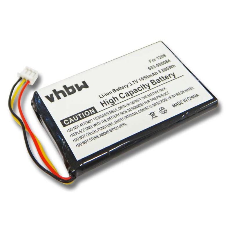 vhbw Battery Replacement for Logitech 533-000084, 1209 for Remote Control (1050mAh, 3.7 V, Li-ion)