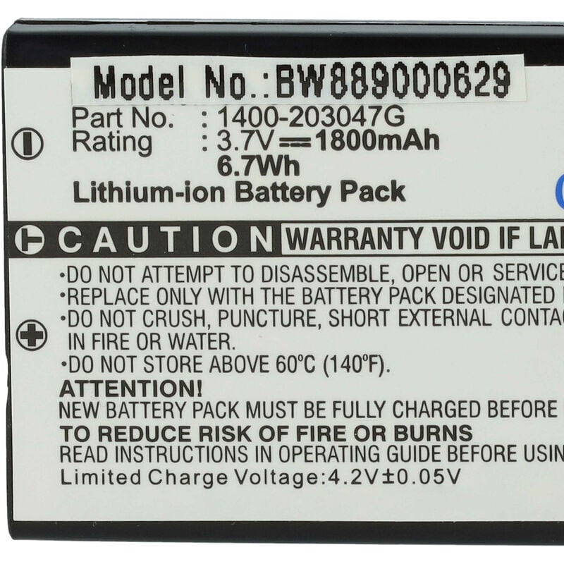 Medical Equipment Replacement Battery for Compex Edge, Energy, Fit -  2000mAh 4.8V NiMH