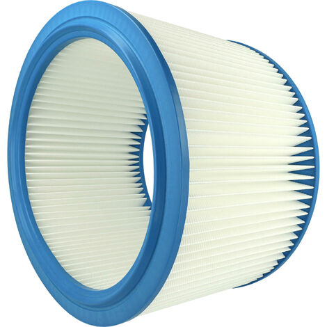 Vhbw 2x Filtri A Piega Piatta Per Aspirapolvere Hecht (modelli 8212, 8314, 8314Z). Colore Blu/giallo, Dimensioni: Altezza 16,5 Cm, Diametro Esterno 19 Cm.