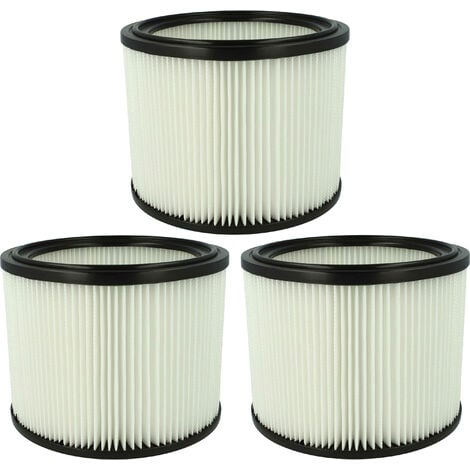 vhbw 3x Filter Element compatible with Alaska NTS-30 Turbo Plus Wet/Dry ...