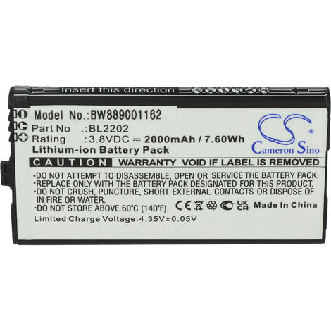 vhbw Battery Replacement for Black & Decker A9252, A9266, A9275, CD, FS,  FSL, HP, MT, PS Serien for Electric Power Tools (2000mAh NiMH 12V)