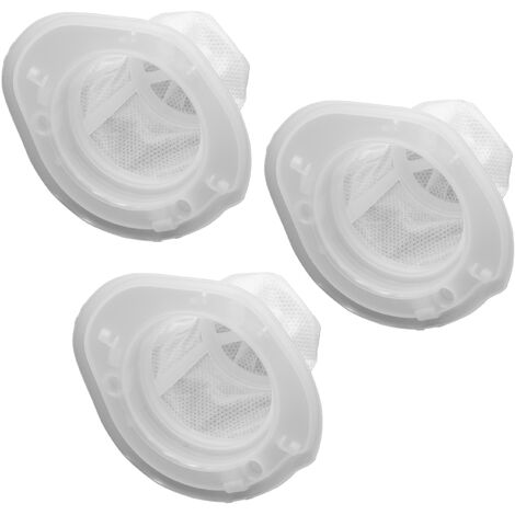 vhbw Set 3x Replacement Filters compatible with Black Decker