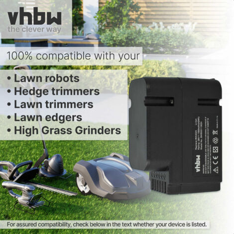 vhbw Battery compatible with Worx Landroid WG791 WG791E.1 WG791W