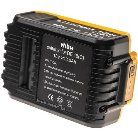 vhbw Battery compatible with Dewalt DCG412M2 DCG412L2 DCG412B