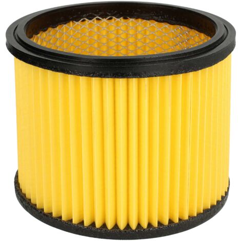 vhbw 2x filtro a pieghe piatte compatibile con Einhell YPL - SM 1400, YPL 1250, YPL 1400 aspirapolvere - blu/giallo