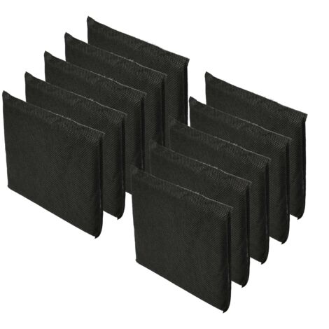 vhbw 10x Air Filter compatible with AEG S72345-KA, S72348-KA, S63800KMX0, S67150TK, S72290-KA, S72340-KA Fridge - Activated Carbon (1/5)