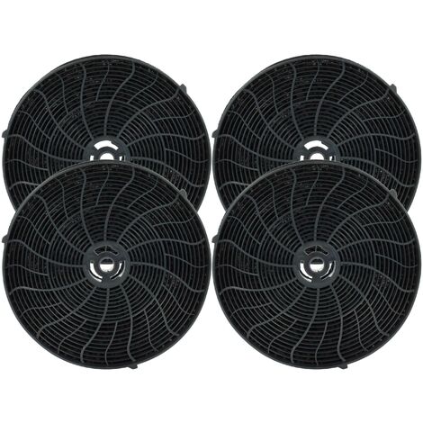 vhbw 4x Activated Carbon Filter compatible with Hotpoint-Ariston HHPN9.7FLBX, HLQV8ATK/HA, HLQV8ATK.1/HA, HLQV6ABKHA, HHVS8.7FLTK Extractor Hood (1/5)