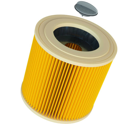Vhbw Lot De 3x Filtres à Cartouche Compatible Avec Kärcher NT 20/1 Me Classic, MV 3 Premium Aspirateur A Sec Ou Humide Filtre Plisse Jaune 85319337