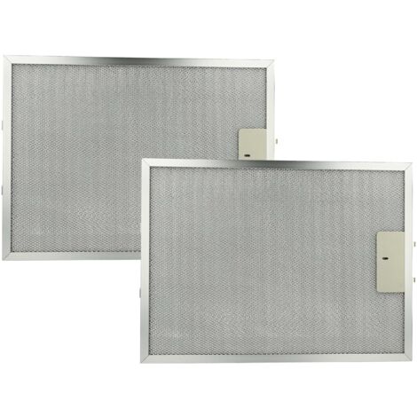 vhbw 2x Filter Metal Grease Filter compatible with Electrolux EFT 60100 W 94212270500 Extractor Fan - 38 x 28.3 x 0.9cm metal