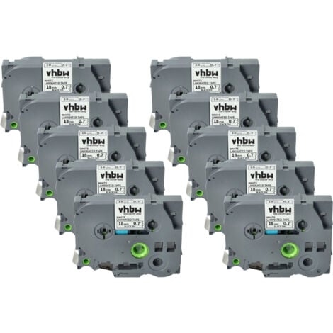 Vhbw 5x Rubans Compatible Avec Brother PT 9600, 9400, 9700PC