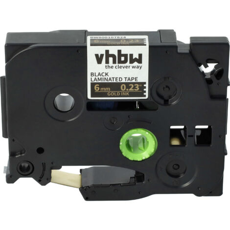vhbw 1x labeltape compatibel met Brother PT D600, D600VP, D450, D450VP, D400VP, D800W labelprinter 18 mm, zwart op rood, extra sterk