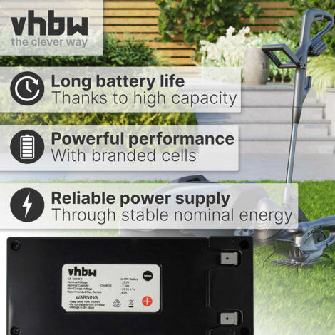 Batterie 7.5Ah 25.2V Li-ion Pour Robot Tondeuse Ambrogio L250 Deluxe/Elite, L210, L85 – Vhbw Longue Autonomie
