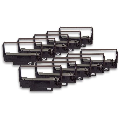 vhbw 10x Ribbon Cartridge compatible with Micros 1700 Roll Printer Dot ...