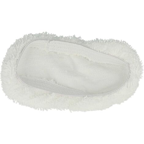 vhbw 2x Cleaning Pad compatible with Dirt Devil Vaporex M380S, M385, M385-1, M385-2 Hot Spray Steamer, Steam Mop - 1x cotton cover, 1x flat mop pad